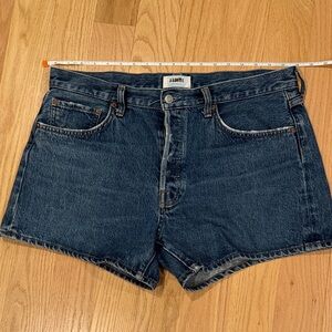 Agolde Parker Long Cutoff Shorts